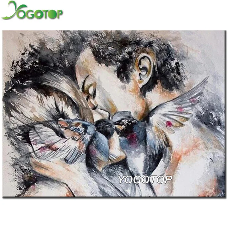 

love kiss diy Diamond painting gat love diamond embroidery mosaic Full rhinestone stickers home decoration crafts gift YY2458