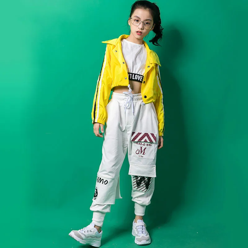 Одежда для бальных танцев Костюм в стиле хип-хоп девочек Свободная Детская