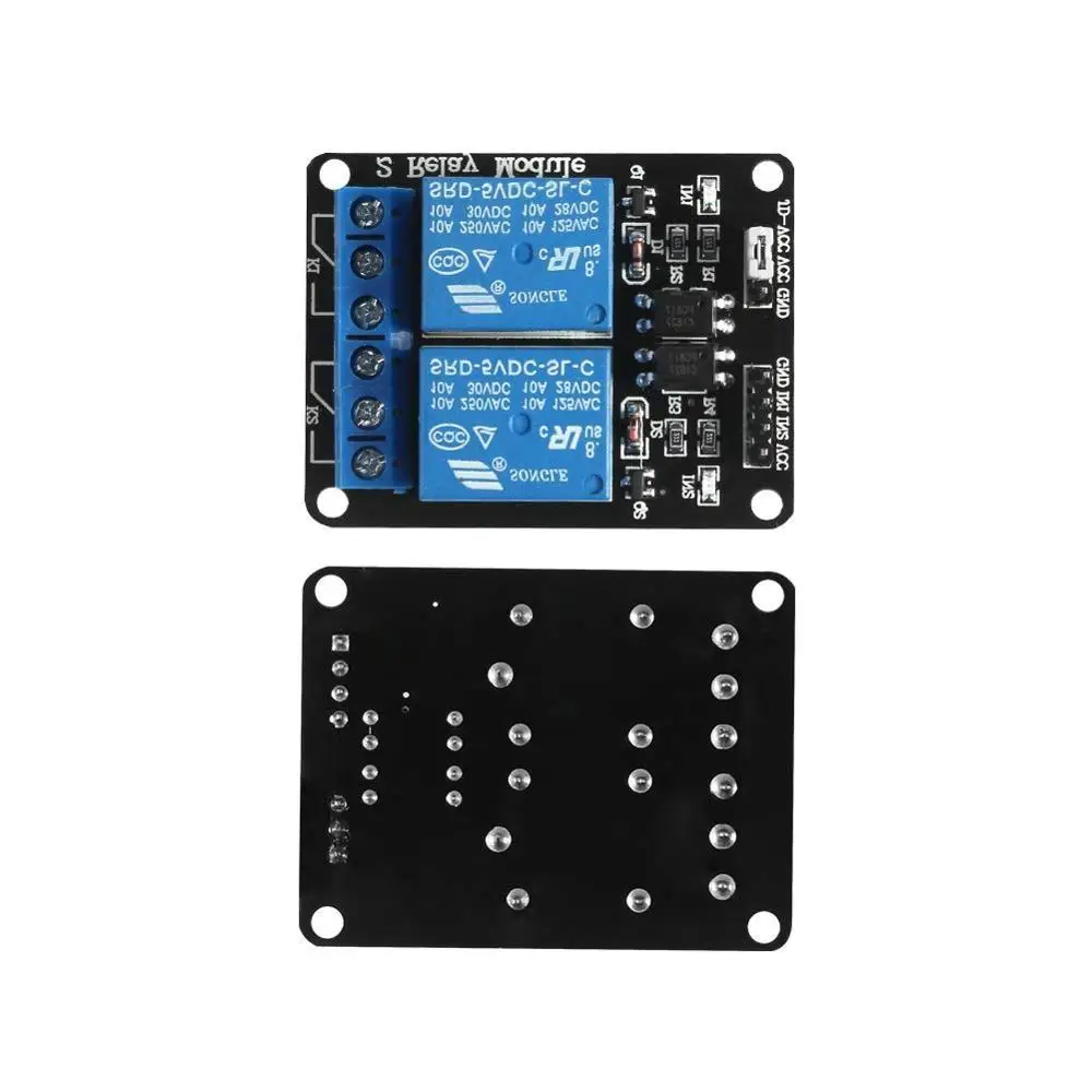 2 канальный релейный модуль постоянного тока 5 В для Arduino UNO R3 DSP ARM PIC AVR STM32 Raspberry Pi