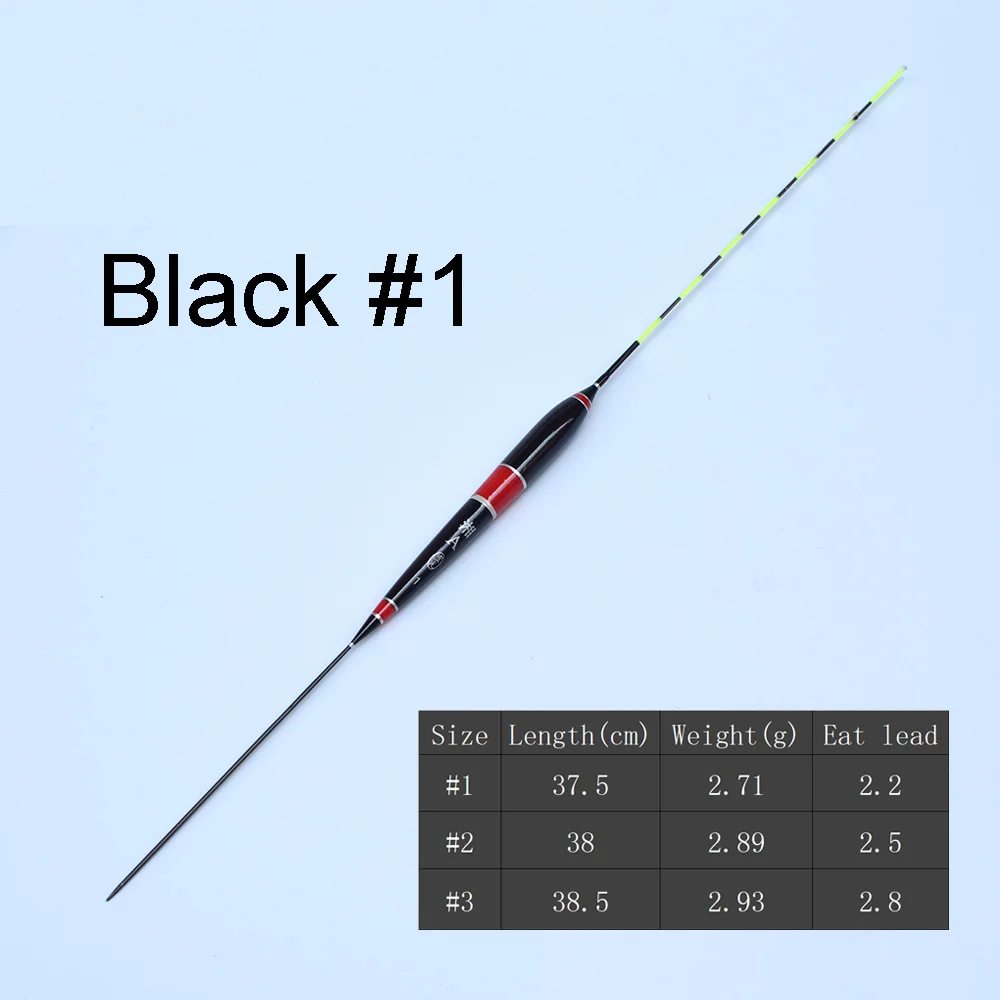Black 1 Умный поплавок для рыбалки, сигнализатор укуса, приманка для рыбы, светодиодный светильник, автоматическое изменение цвета, ночной электронный поплавок - Цвет: Black 1