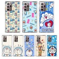 cute doraemon cartoon phone case coque for samsung galaxy note 20 ultra note 10 plus 8 9 f52 f62 m31s m30s m51 m11 cover funda