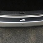 Наклейки на задний бампер и багажник автомобиля для Audi Q5 SQ5 8R FY, Защита краев нагрузки, наклейки, текстура из углеродного волокна, водонепроницаемые автомобильные аксессуары