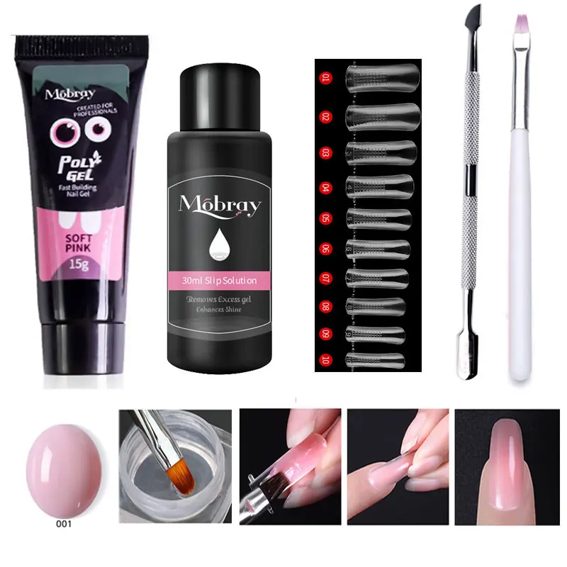 Полуперманентный УФ лак Beateal набор полигелей для наращивания ногтей 9 цветов