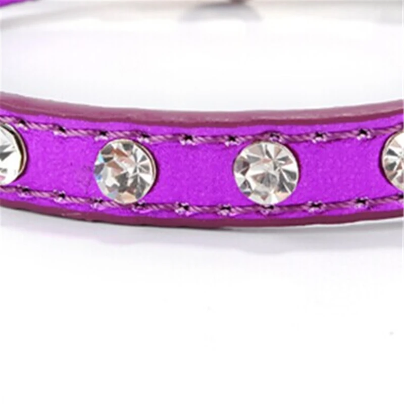 1 шт. ошейник для маленьких собак с украшением в виде кристаллов со стразами