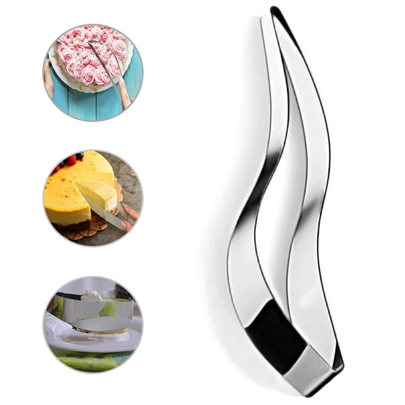 Cake Slicer Stainless Steel Perfect Edible Kitchen Utensil Gadgets Gadget Clip Curved Cutter Mold Cutting | Дом и сад