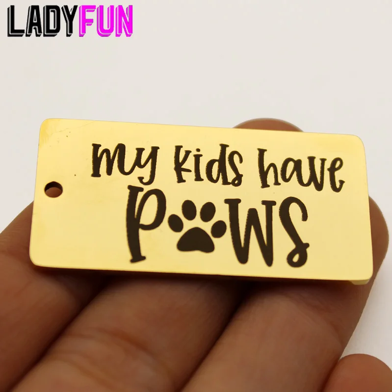 У моих детей лапы Шарм для собак из нержавеющей стали мамы следы лап на