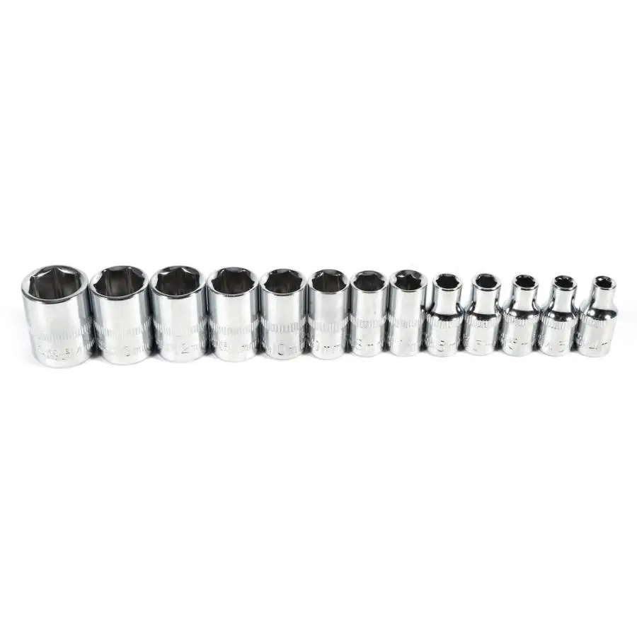 

Wrench Set 46pcs Socket Spanner Wrench Set 1/4" Drive Metric Extension Bar with Box tools set