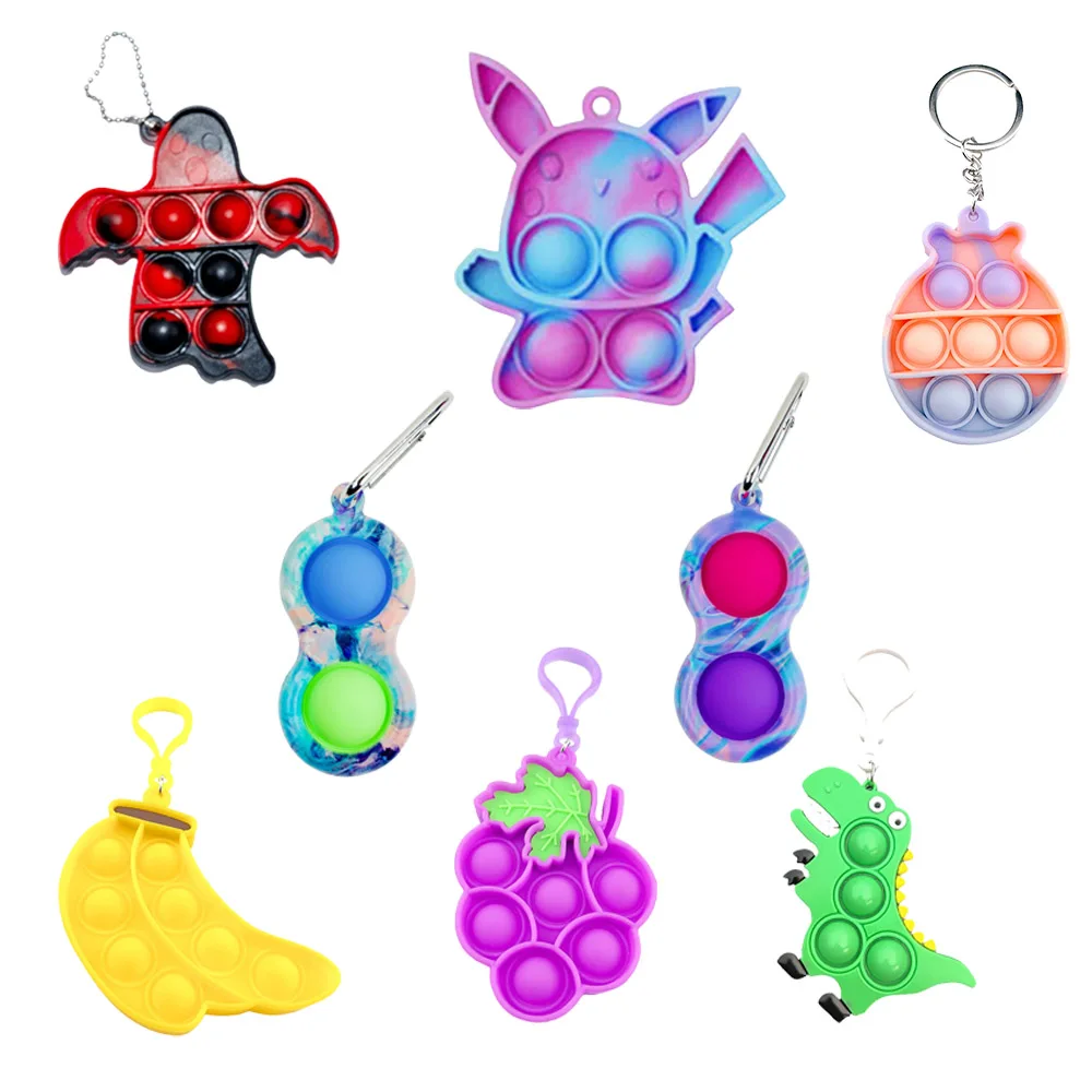 

Rainbow Bubble Pops Fidget Kids Toy Sensory Autisim Special Need Its Anti-stress Stress Relief Squishy Fidget Toy Random Color