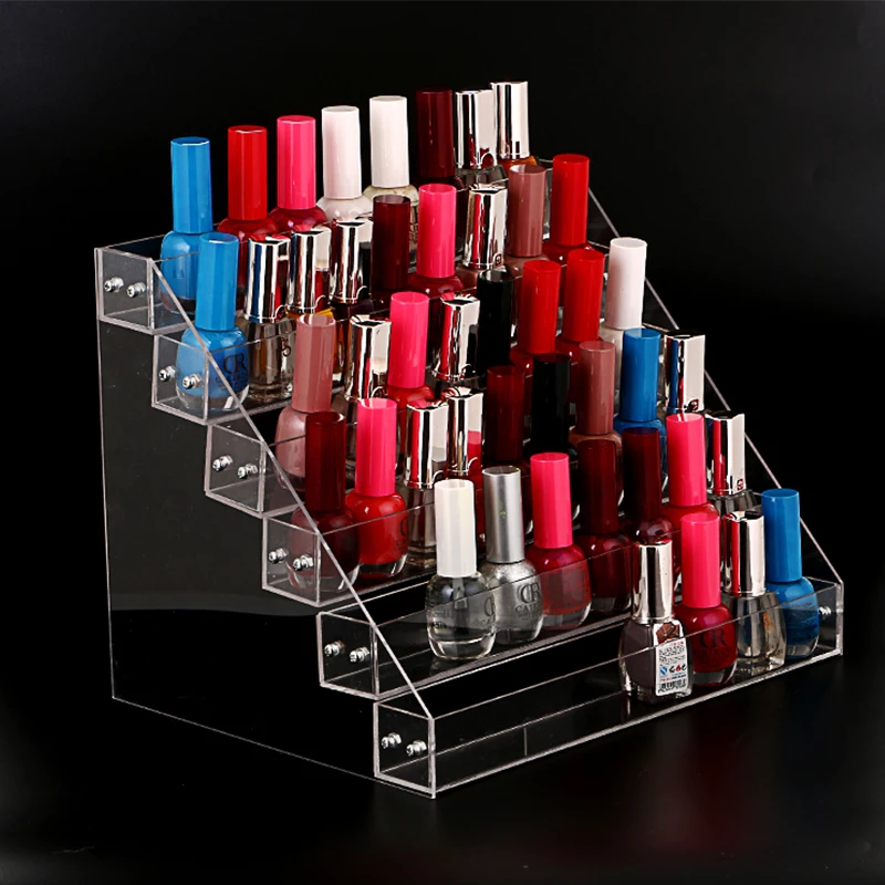 

7Tier Nail shop makeup display glasses frame Nail Art Tools Plastic Storage Box Acrylic Tabletop Stand Case Lipstick Organizer