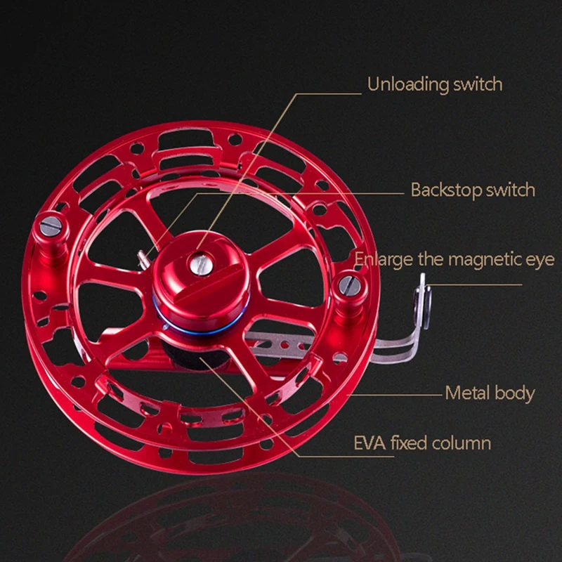 

Fly Fishing Reel Aluminum Alloy 300 Meters Line Capacity Fishing Reel Suitable for Those Who Like Ice Fishing