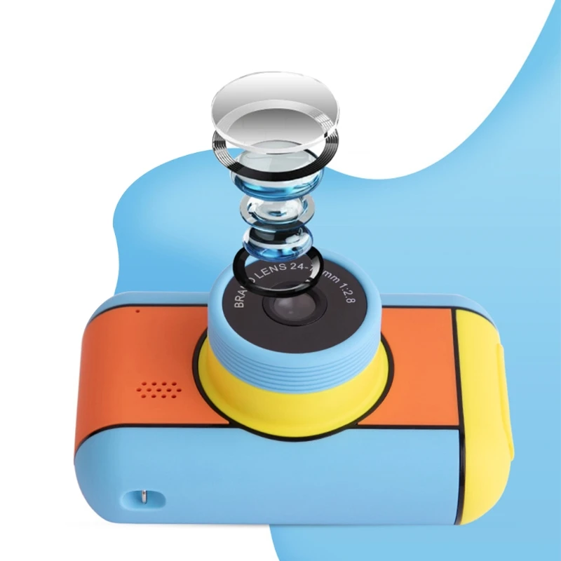 

2.4 inch IPS Screen Mini Kids Digital Camera with 32GB SD Card 1080P Dual Lens Sports Video Camcorder Educational Toys