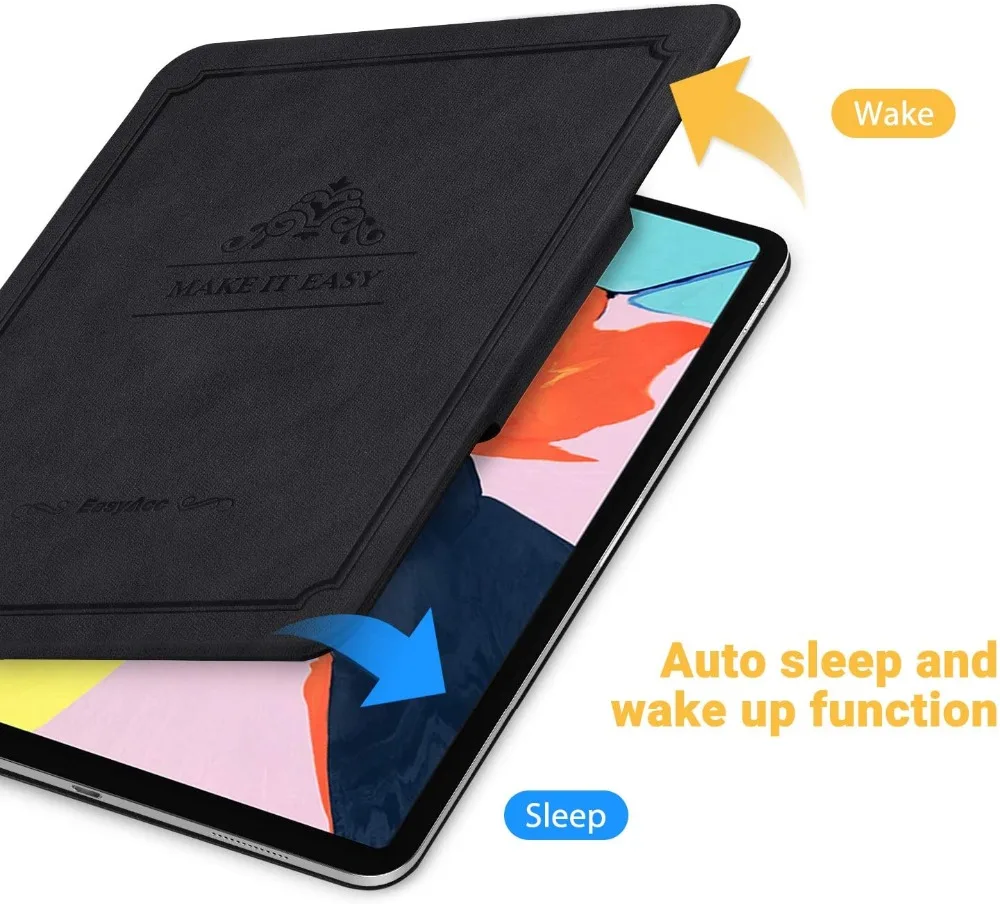 EasyAcc®Чехол для iPad Pro 12 9 11 2018 серый ударопрочный Магнитный смарт чехол из