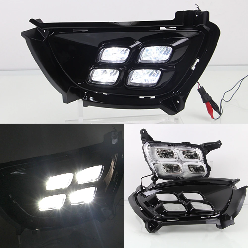 Автомобильные мигающие светодиодсветодиодный дневные ходовые огни 2 шт. для Sportage