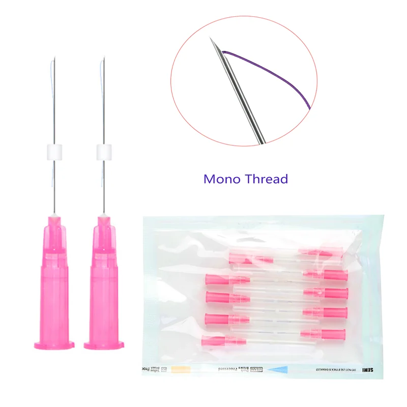 Половинная распродажа корейских ПДО-ниток для лифтинга лица моно-винтовой глаз