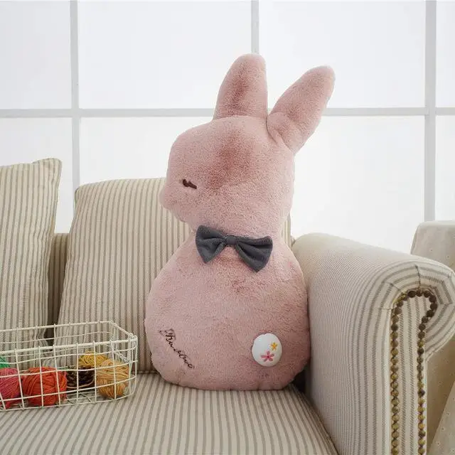 2 65cm Super Soft Rabbit Plush Pillow Toy Cartoon Animal Three Colors Bunny Stuffed Doll Bed Pillow Cushion Kid Birthday Gift - Цвет: 2