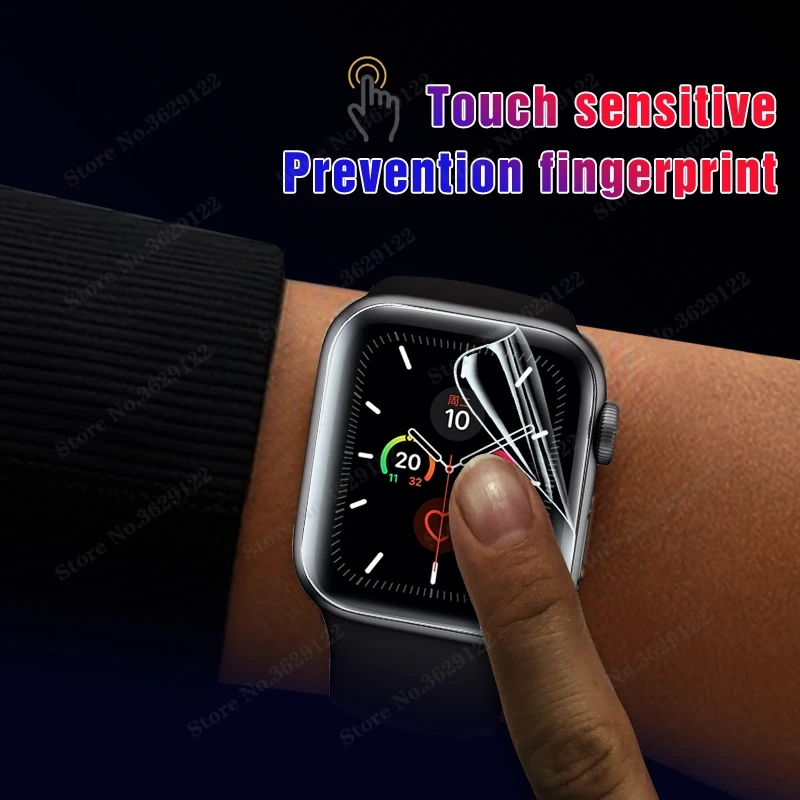 

Soft Hydrogel Full Screen Protector Film For Apple Watch 6 44mm 40mm Tempered Film For Iwatch 5/4/3/2/1 44 42 40 38MM Not Glass