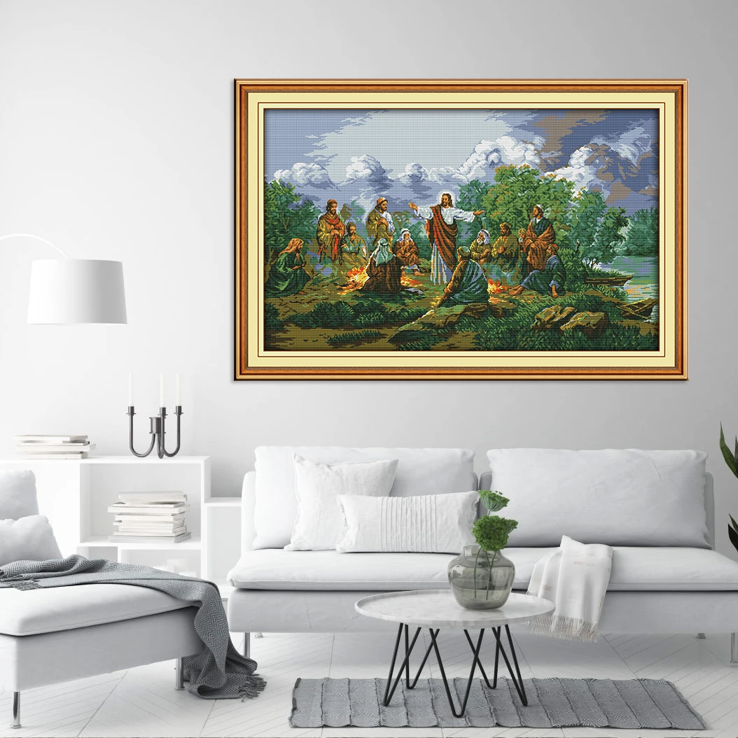 Набор для вышивки крестиком Joy Sunday набор сделай сам с изображением Иисуса и его