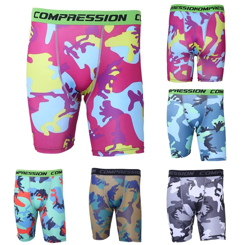 

Men's Sports Gym Compression Wear Under Base Layer Shorts Pants Athletic Tights D08E