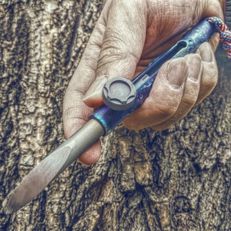Титановая тактическая крутая палка болт K Stick нож EDC Бамбуковая Самозащита для