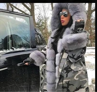 30 degrees snow wear long parkas winter jacket women fur hooded clothing female fur lining thick winter coat women