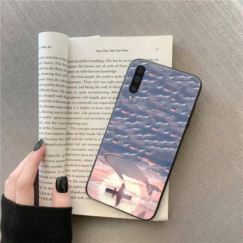 

blue Ocean World whale animal Phone Case For Samsung galaxy S 9 10 20 A 10 21 30 31 40 50 51 71 s note 20 j 4 2018 plus