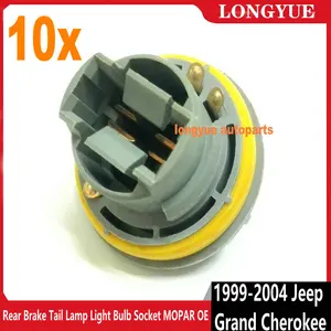 Longyue, 10 шт., задний тормозной фонарь, лампа, разъем MOPAR OE для 1999-2004 Jeep Grand Cherokee
