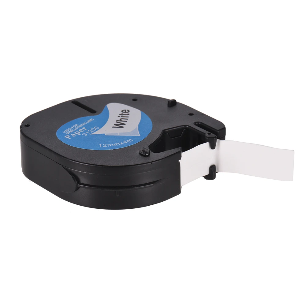 Самоклеящаяся лента для этикеток 91200 черная печать на белой бумаге 1/2 дюйма * 13