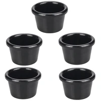 6cm american tableware cafe lounge bar special black melamine sauce cup sauce cup small bowl 5pcs