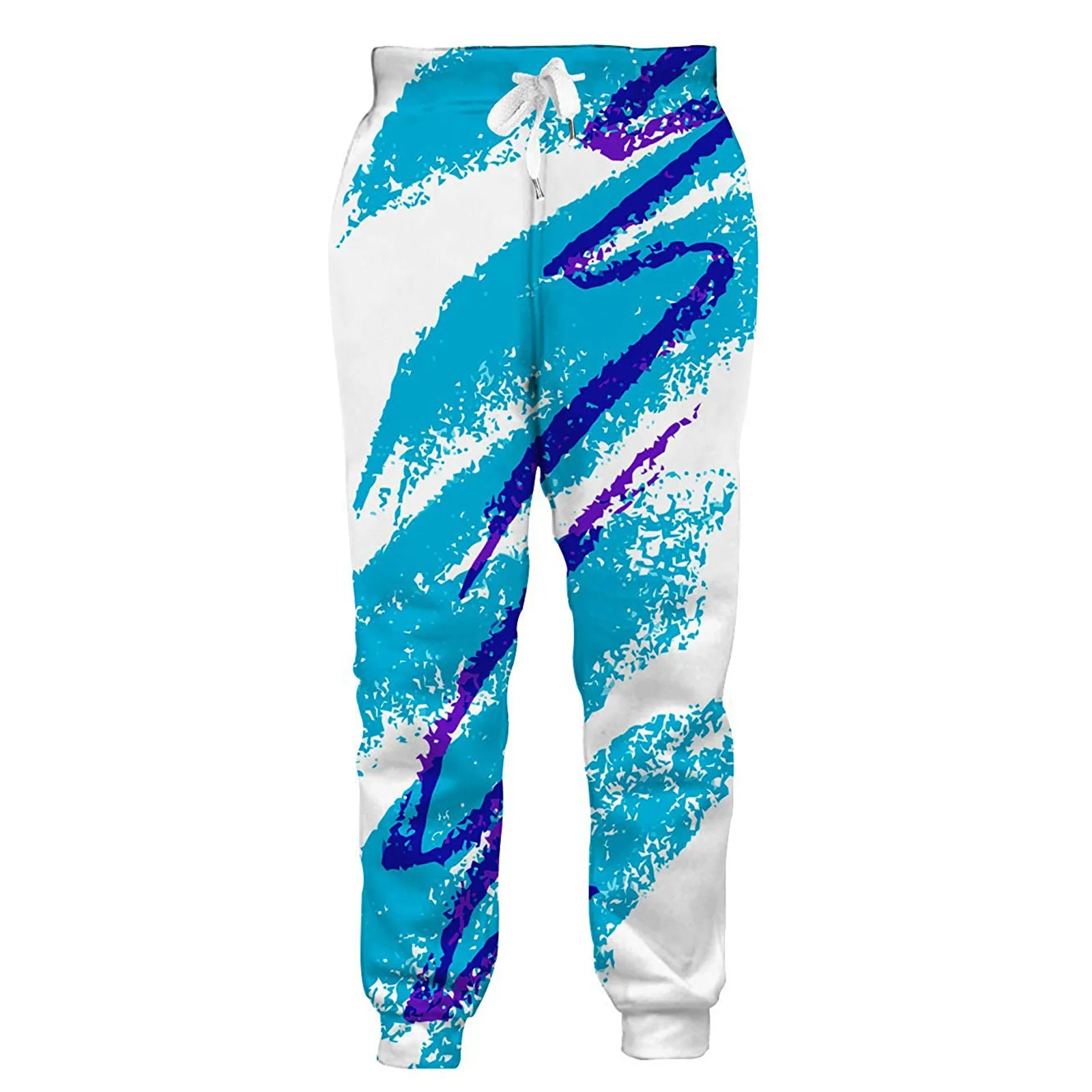 

Men's Fitness Running pants Athletic Casual Printed Bloomers Trousers Fashion Colorful Length Pants Summer Male Beach Clothes