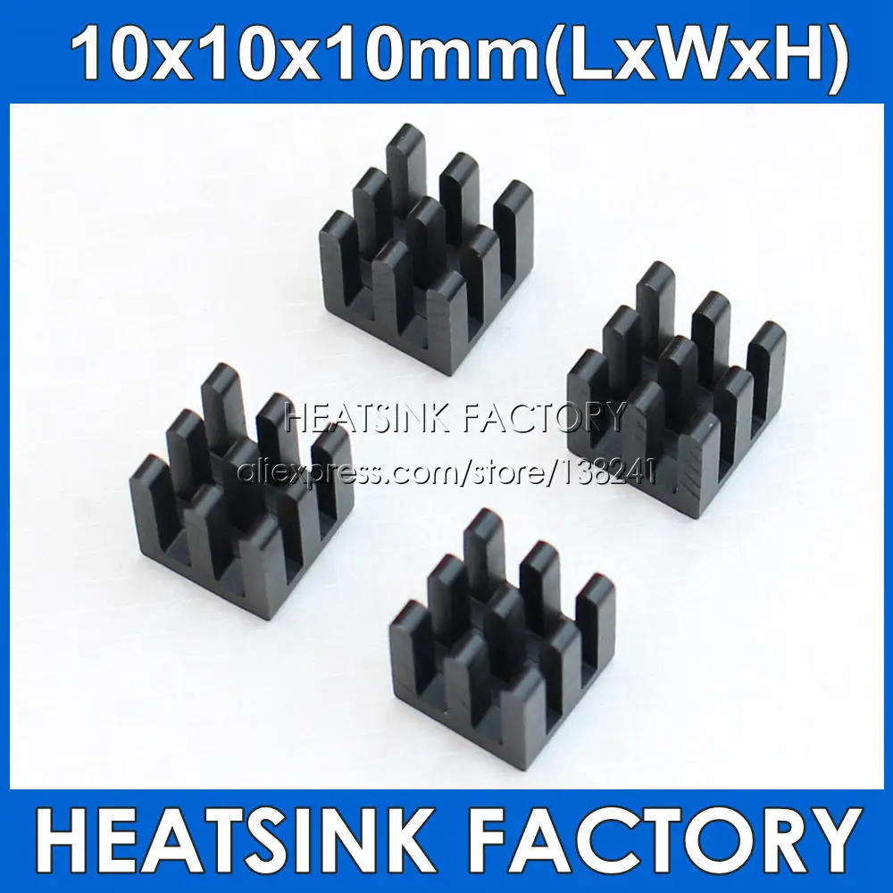 Радиатор из чистого алюминия для электронного 3D принтера Raspberry pi 10 шт.|Кулеры и