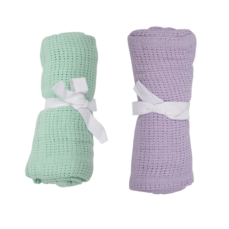 Мягкое одеяло для детской кроватки из 100 хлопка 2 шт.|Одеяла и пеленки| |