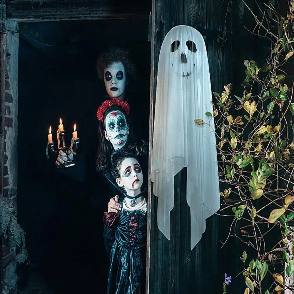 

67*39 Inch Pvc Halloween Inflatable Balloon Veil Animated Supplies Ghost Decor Shopping Mall Party Yard Halloween Outdoor D6H0