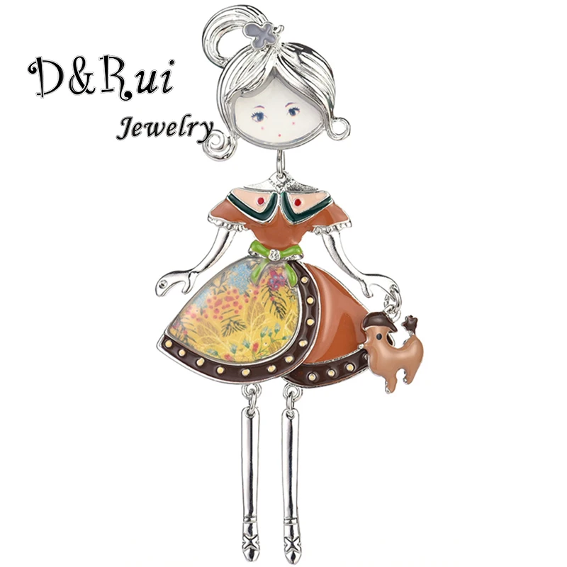Уникальный дизайн милая кукла броши для женщин и девочек подарок женская одежда