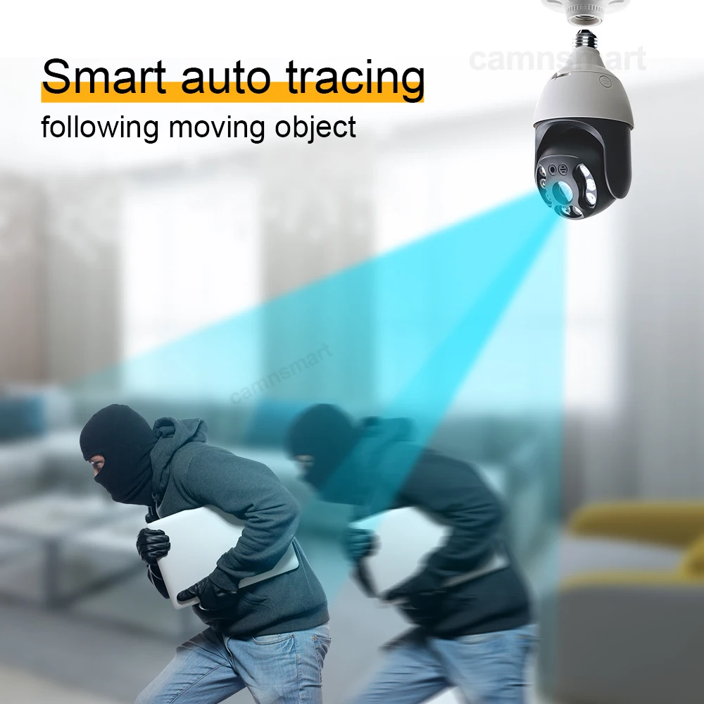 4MP / 5MP Tuya żarówka lampa kamera Wifi IP PTZ nadzór wideo na zewnątrz ruch ciała ludzkiego wykryj kolor noktowizor bezpieczeństwo w domu 5 4MP / 5MP Tuya żarówka lampa kamera Wifi IP PTZ nadzór wideo na zewnątrz ruch ciała ludzkiego wykryj kolor noktowizor bezpieczeństwo w domu 5