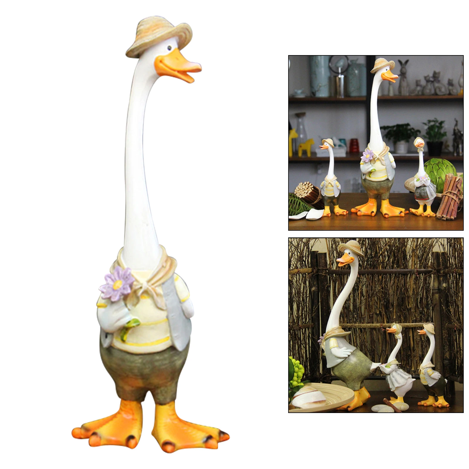 

Декоративное украшение Yard, утка, сад, газон, двор, задний двор, статуи, уличные украшения для дома, Высота 13 дюймов