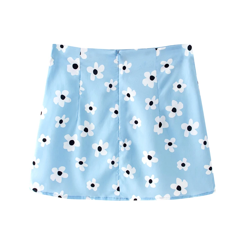 

Summer women's skirt casual flower print mini skirt