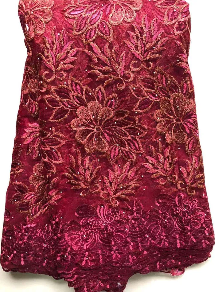 Желтые новейшие Африканские кружева ткань с вышивкой африканский тюль