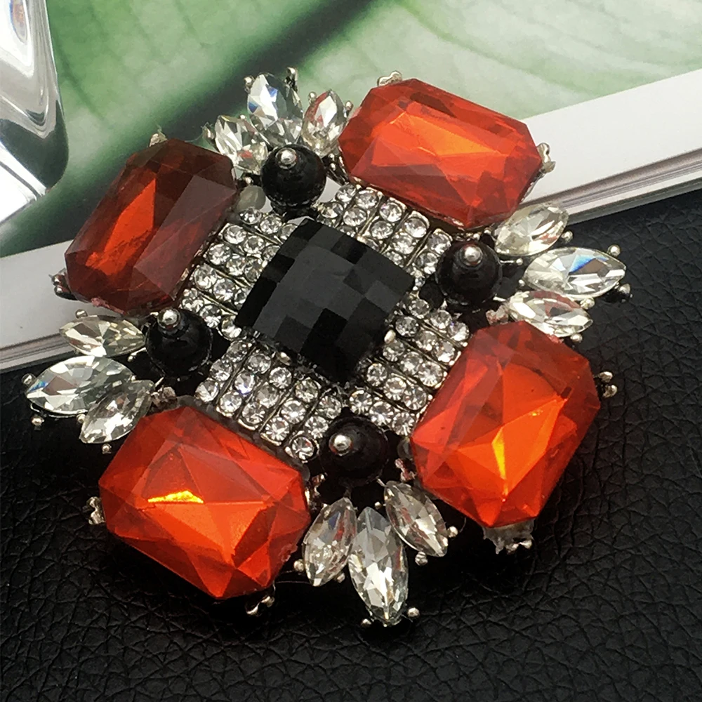 Earofcorn великолепная брошь в виде креста Гламурная сверкающая мелко граненый много