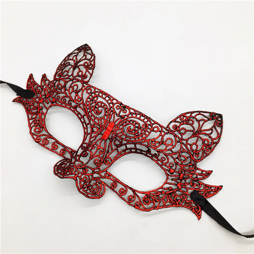 1 шт Черная сексуальная маска для глаз Маскарадная на половину лица мяч Вечерние