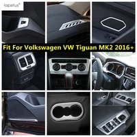 reading lamp ac air door speaker gear panel cover trim for volkswagen vw tiguan mk2 2016 2022 matte interior accessories