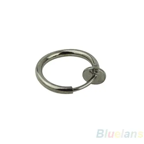 Женские серьги модные унисекс панк готические на клипсах для носа губ ушей