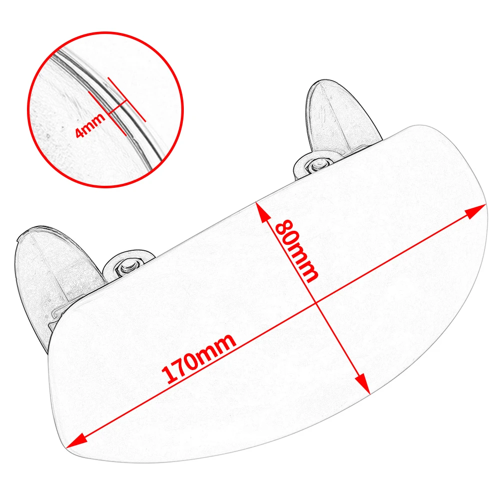 Зеркало заднего вида мотоцикла хромированное 180 ультра голографическое