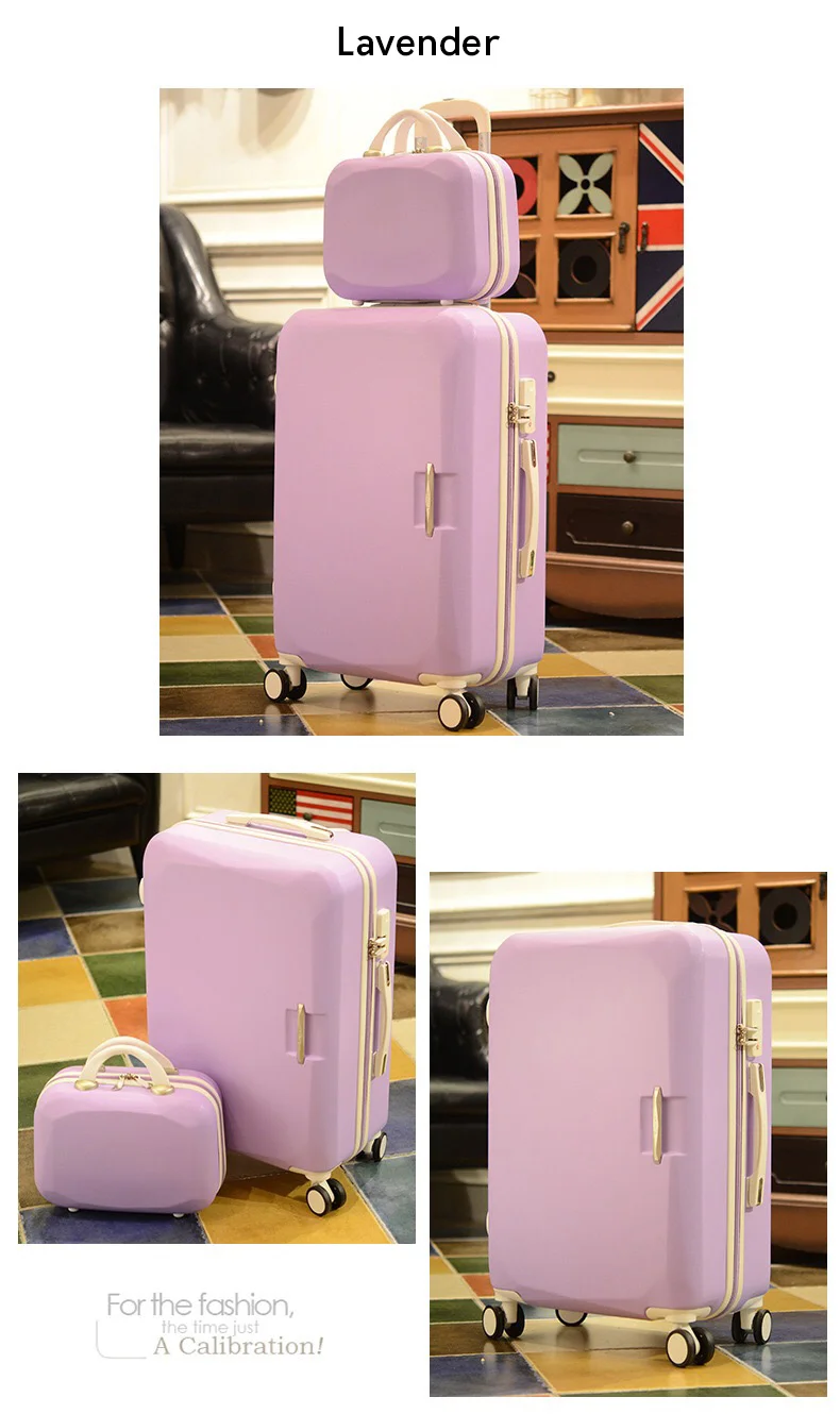2" 22" 2" 26" дюймов модный чемодан на колесах и дорожные сумки valise cabine valiz koffer чемодан maletas сумка на колесах
