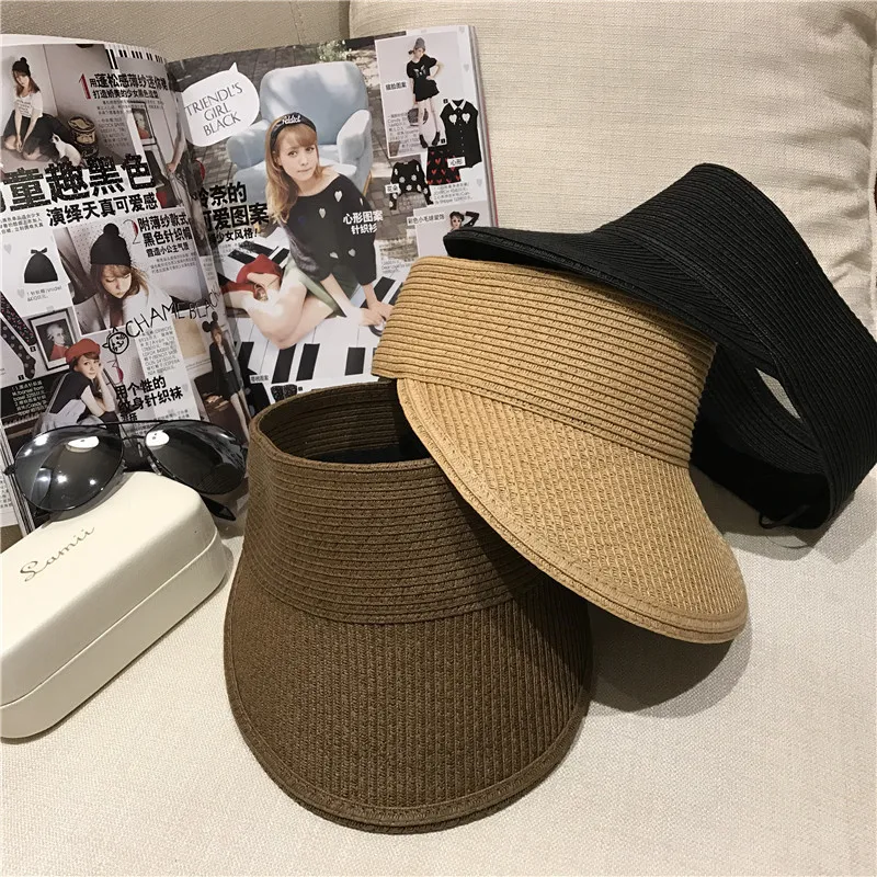 Шляпа летняя Складная пустая верхняя тоже вдоль солнцезащитного козырька