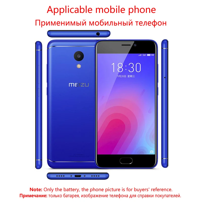 Bater&iacute;a BA711 Original para tel&eacute;fono m&oacute;vil MEIZU M6 M711M/M711C/M711Q/M711H, herramientas de regalo, nueva-5