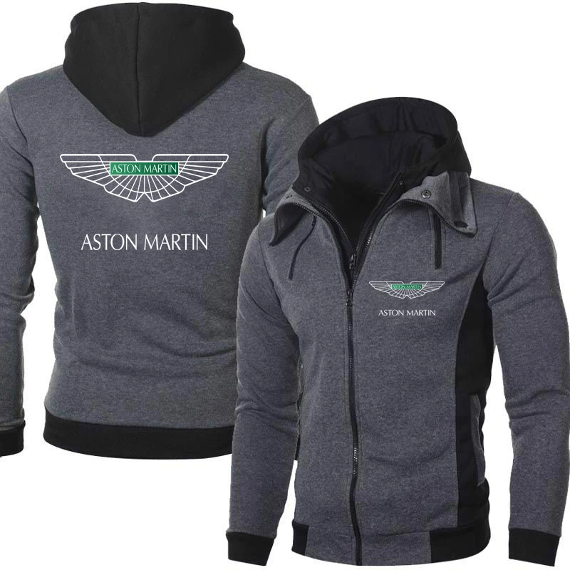 

2021 New Men's Aston Martin Sweatshirt Clothing Casual Male Jacket Fleece Warm Hoodies Quality SportWear Harajuku Outwear