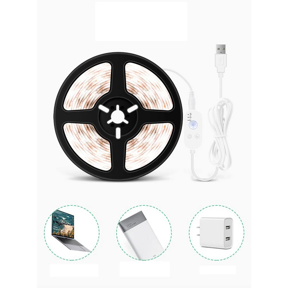 

Led Strip Light USB Waterproof Motion Sensor Light Strip Three Modes LED Night Light Bedroom Wardrobe Stair 5V Dimmable LED Lamp