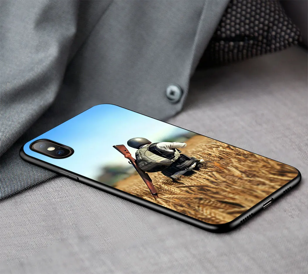 IYICAO PUBG Game Soft Silicone Case for iPhone 11 Pro Max XR X XS 6 6S 7 8 Plus 5 5S SE Phone |