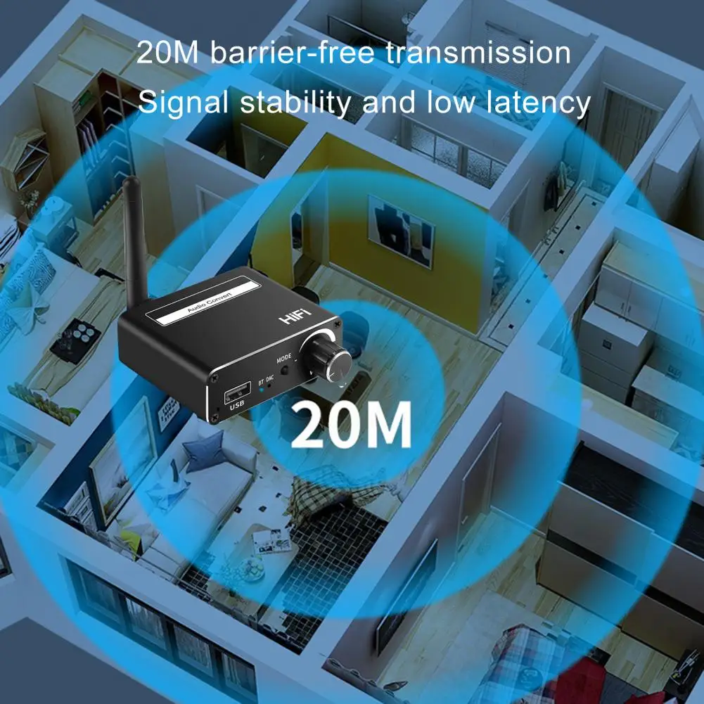 Аудиоконвертер 3-в-1 совместимый с Bluetooth цифро-аналоговый коаксиальный
