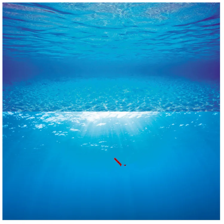 Juwel двустороннее украшение для аквариума река рок море зеленый фон картина